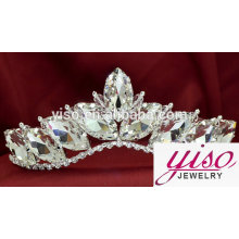 Tiara elegante rhinestone flor tiara señoras